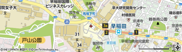 東京都新宿区馬場下町14-19周辺の地図