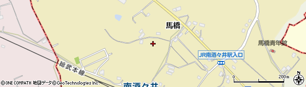 千葉県印旛郡酒々井町馬橋525周辺の地図