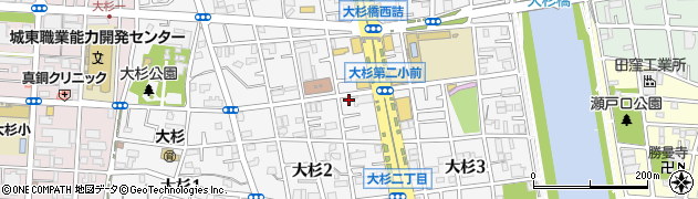 東京都江戸川区大杉2丁目12-6周辺の地図