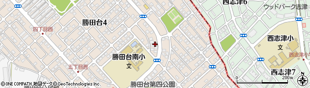 八千代勝田台南郵便局周辺の地図