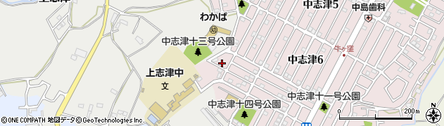 中志津八号公園周辺の地図