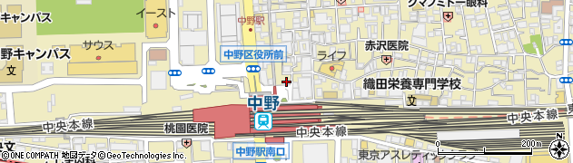 ビッグエコー BIG ECHO 中野北口駅前店周辺の地図