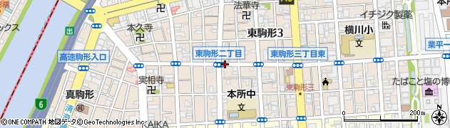 東京都墨田区東駒形周辺の地図