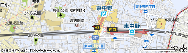 いきなり！ステーキ 東中野店周辺の地図