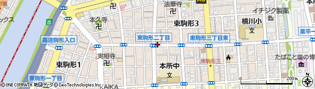 東京都墨田区東駒形周辺の地図