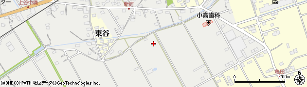 千葉県匝瑳市上谷中周辺の地図