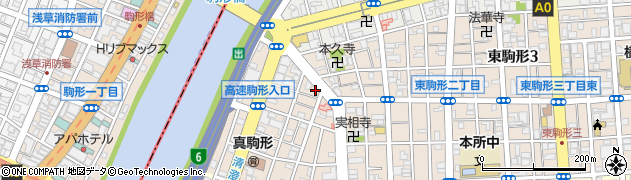 ＩＺＡ東京浅草ゲストハウス周辺の地図