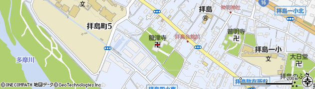 龍津寺周辺の地図