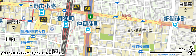東京都台東区台東4丁目33-2周辺の地図