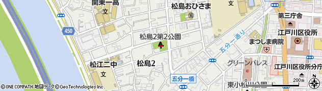 東京都江戸川区松島2丁目21周辺の地図