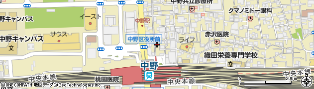 リンガーハット中野サンモール店周辺の地図
