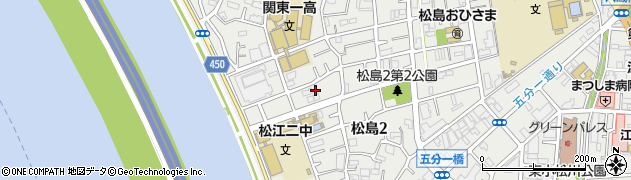 東京都江戸川区松島2丁目12周辺の地図
