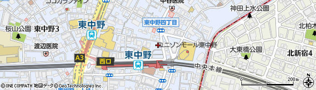シティヘアー東中野店周辺の地図