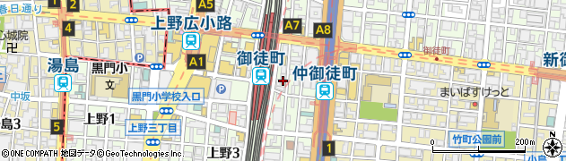 東京都台東区上野5丁目26-16周辺の地図
