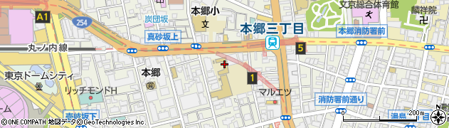 文京区立本郷台中学校周辺の地図