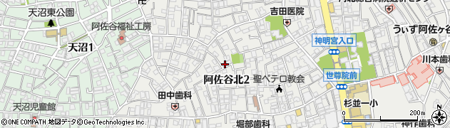 東京都杉並区阿佐谷北2丁目32-5周辺の地図