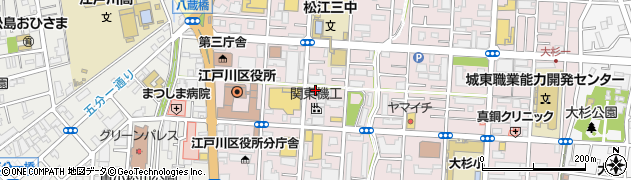 クリーニングオリーブ小松川店周辺の地図