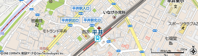 キリン堂・平井駅前店周辺の地図