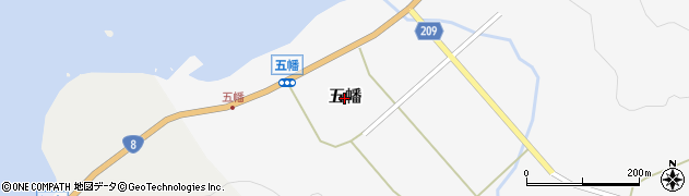 福井県敦賀市五幡周辺の地図