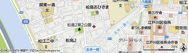 東京都江戸川区松島2丁目32周辺の地図