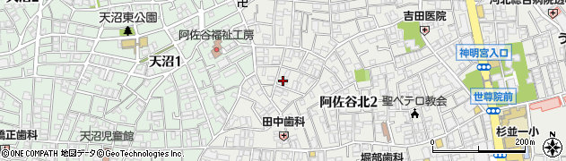 東京都杉並区阿佐谷北2丁目28-6周辺の地図
