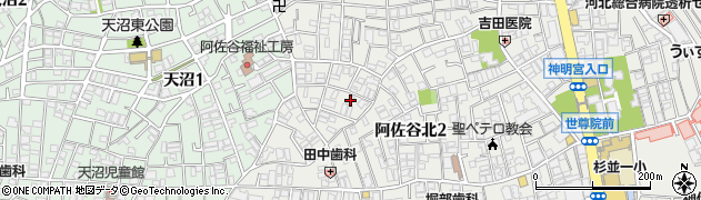 東京都杉並区阿佐谷北2丁目28-11周辺の地図