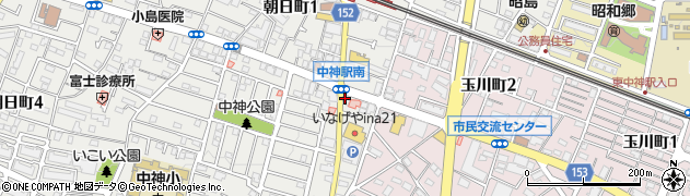 オリジン弁当　中神店周辺の地図