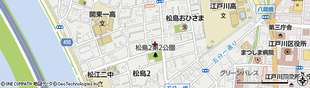 東京都江戸川区松島2丁目24周辺の地図