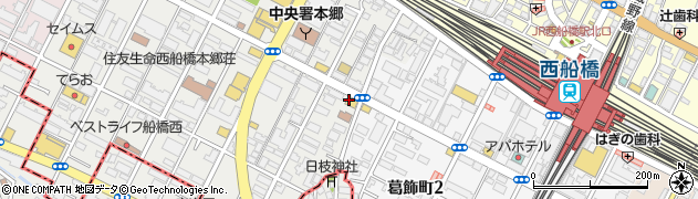 松屋 西船橋南店周辺の地図