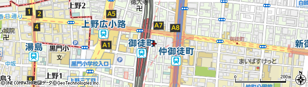 東京都台東区上野5丁目26-12周辺の地図