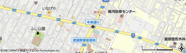 中央通り周辺の地図