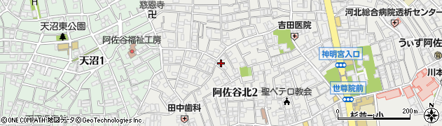 東京都杉並区阿佐谷北2丁目32-9周辺の地図