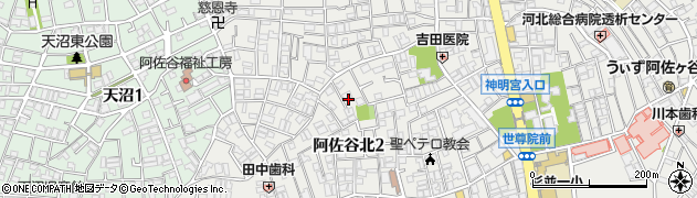 東京都杉並区阿佐谷北2丁目32周辺の地図