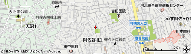 東京都杉並区阿佐谷北2丁目32-20周辺の地図