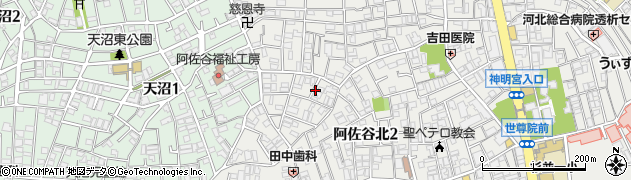 東京都杉並区阿佐谷北2丁目31周辺の地図