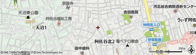 東京都杉並区阿佐谷北2丁目32-10周辺の地図