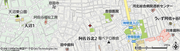 東京都杉並区阿佐谷北2丁目32-19周辺の地図