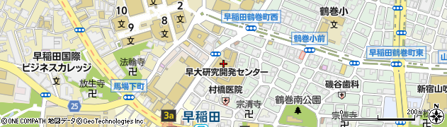 早稲田大学早稲田キャンパス　インキュベーション推進室周辺の地図
