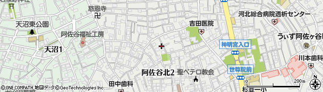 東京都杉並区阿佐谷北2丁目32-18周辺の地図