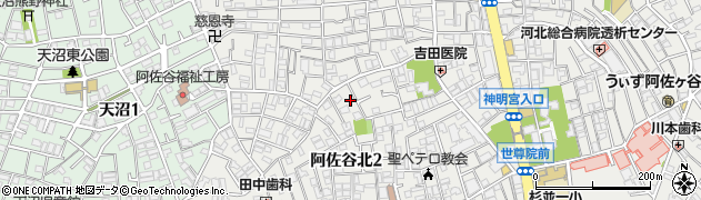 東京都杉並区阿佐谷北2丁目32-17周辺の地図