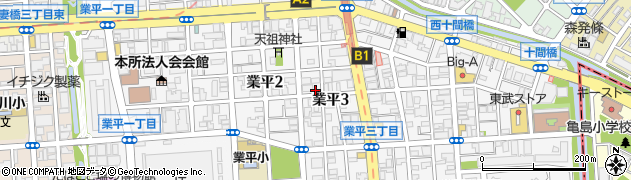 東京都墨田区業平周辺の地図