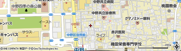 豊洲市場 さかな酒場 魚星 中野駅北口店周辺の地図