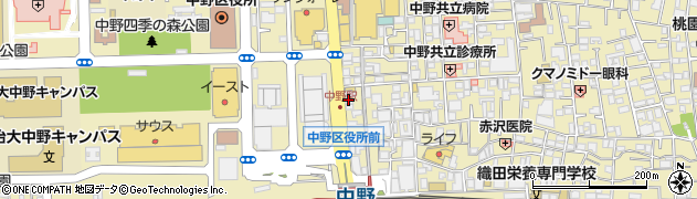 吉野家 中野北口店周辺の地図