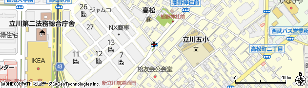 熊野神社南周辺の地図