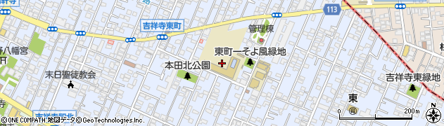 東京都武蔵野市吉祥寺東町周辺の地図