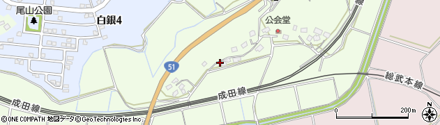 千葉県佐倉市長熊周辺の地図