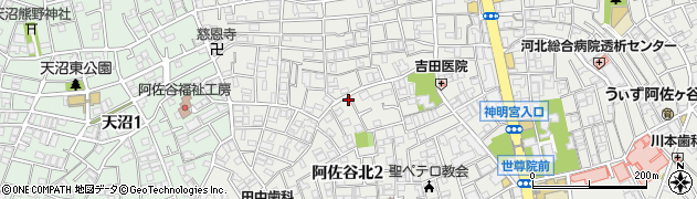 東京都杉並区阿佐谷北2丁目32-15周辺の地図