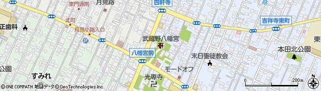 武蔵野八幡宮周辺の地図