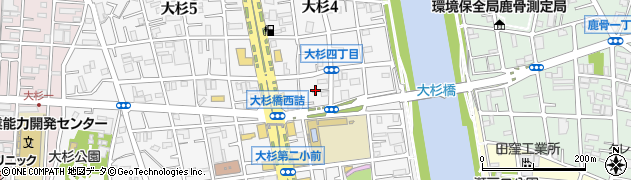 東京都江戸川区大杉4丁目17周辺の地図