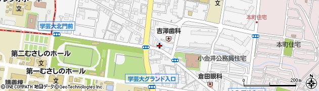 小金井貫井北郵便局 ＡＴＭ周辺の地図